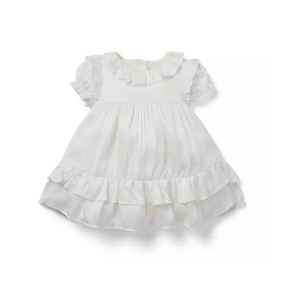 Janie and Jack Baby Ruffle Sateen Dress Size 18 to 24 Months